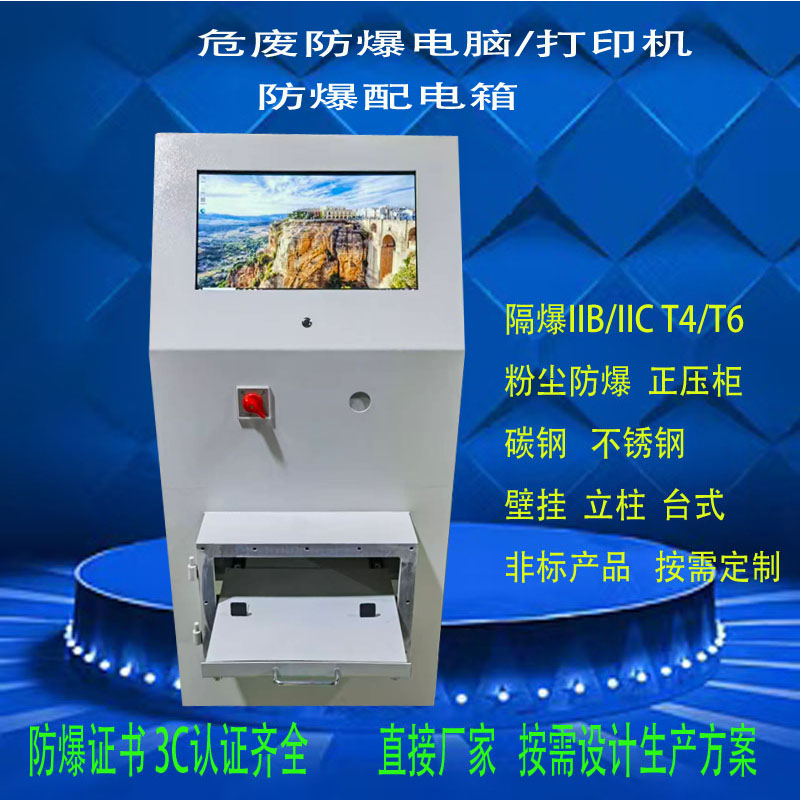 危廢防爆電腦觸摸一體機(jī)配電箱防爆觸摸屏顯示器碳鋼不銹鋼